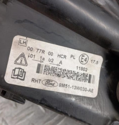 Optique avant principal gauche (feux)(phare) FORD FOCUS 2 Photo n°7