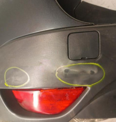 Pare choc arriere RENAULT SCENIC 3 Photo n°3