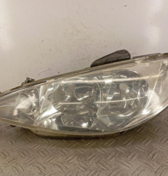 Optique avant principal gauche (feux)(phare) PEUGEOT 206 Photo n°1