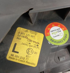 Optique avant principal gauche (feux)(phare) PEUGEOT 406 Photo n°5