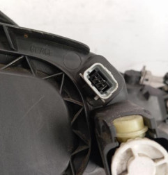 Optique avant principal gauche (feux)(phare) PEUGEOT 206 Photo n°4