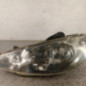 Optique avant principal gauche (feux)(phare) PEUGEOT 206