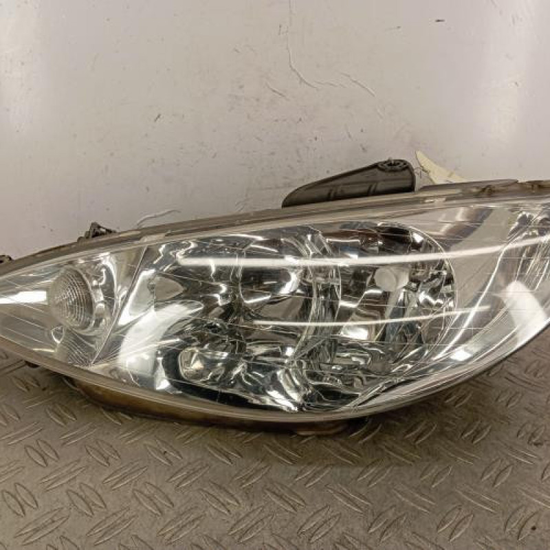 Optique avant principal gauche (feux)(phare) PEUGEOT 206