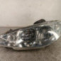 Optique avant principal gauche (feux)(phare) PEUGEOT 206