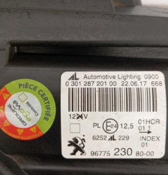 Optique avant principal gauche (feux)(phare) PEUGEOT 308 2 Photo n°5