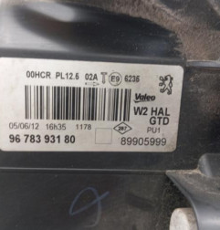 Optique avant principal gauche (feux)(phare) PEUGEOT 508 1 SW Photo n°4