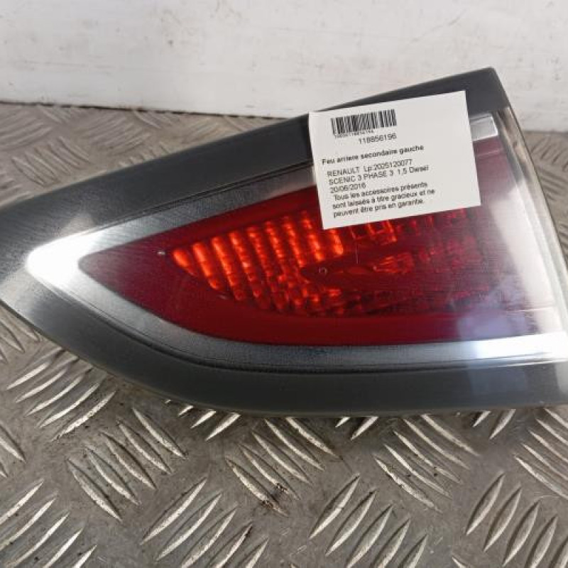 Feu arriere secondaire gauche (feux) RENAULT SCENIC 3