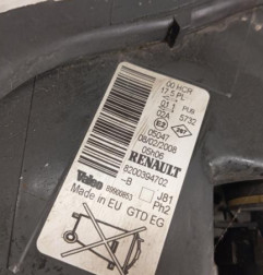 Optique avant principal gauche (feux)(phare) RENAULT ESPACE 4 Photo n°6