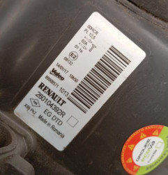 Optique avant principal droit (feux)(phare) RENAULT CLIO 3 Photo n°6