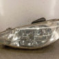 Optique avant principal gauche (feux)(phare) PEUGEOT 206
