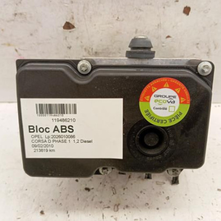 Bloc ABS (freins anti-blocage) OPEL CORSA D Photo n°1