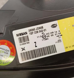 Optique avant principal gauche (feux)(phare) NISSAN QASHQAI 1 Photo n°6