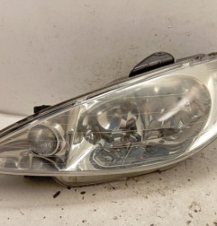 Optique avant principal gauche (feux)(phare) PEUGEOT 206 Photo n°1