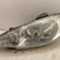 Optique avant principal gauche (feux)(phare) PEUGEOT 206