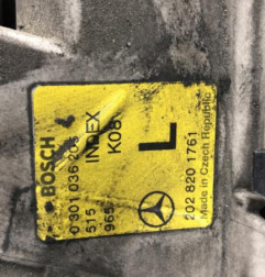 Optique avant principal gauche (feux)(phare) MERCEDES CLASSE C 202 Photo n°5