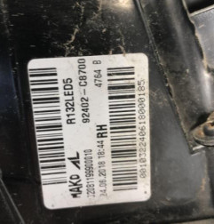 Feu arriere principal droit (feux) HYUNDAI I 20 2 Photo n°5