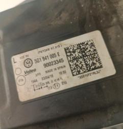 Optique avant principal gauche (feux)(phare) VOLKSWAGEN GOLF 7 Photo n°4