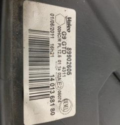 Optique avant principal gauche (feux)(phare) PEUGEOT EXPERT 2 Photo n°3