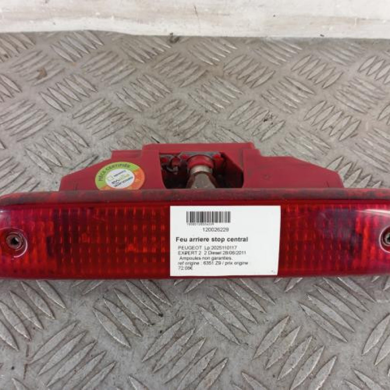 Feu arriere stop central PEUGEOT EXPERT 2