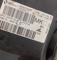 Optique avant principal gauche (feux)(phare) RENAULT MEGANE 3 Photo n°6