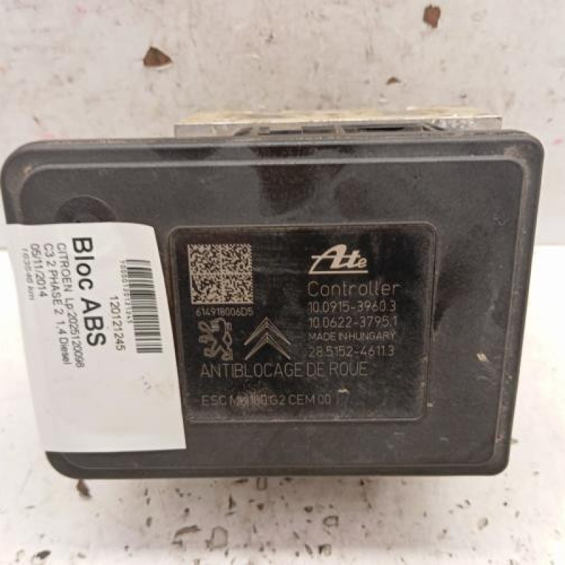 Bloc ABS (freins anti-blocage) CITROEN C3 2 Bloc ABS (freins anti-blocage) CITROEN C3 2