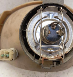 Optique avant principal droit (feux)(phare) PEUGEOT 205 Photo n°3