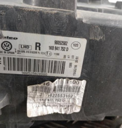 Optique avant principal droit (feux)(phare) VOLKSWAGEN SCIROCCO 3 Photo n°3