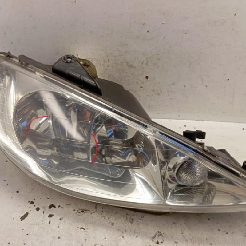 Optique avant principal droit (feux)(phare) PEUGEOT 206