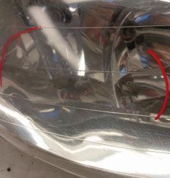 Optique avant principal droit (feux)(phare) PEUGEOT 206