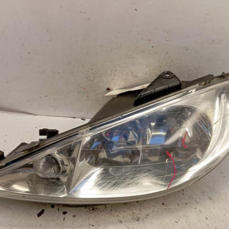 Optique avant principal gauche (feux)(phare) PEUGEOT 206
