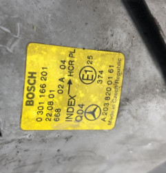 Optique avant principal gauche (feux)(phare) MERCEDES CLASSE C 203 Photo n°5