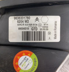 Optique avant principal gauche (feux)(phare) CITROEN SAXO Photo n°4