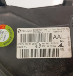 Optique avant principal gauche (feux)(phare) RENAULT MEGANE 3 Photo n°6