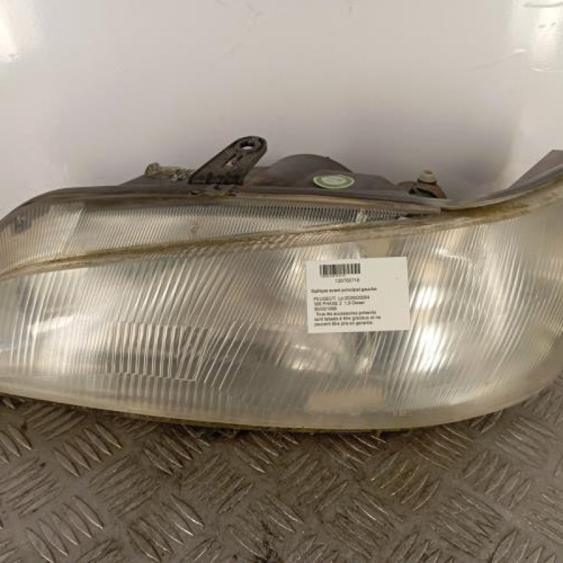 Optique avant principal gauche (feux)(phare) PEUGEOT 306
