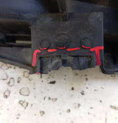 Optique avant principal gauche (feux)(phare) CITROEN SAXO Photo n°3