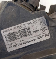 Optique avant principal gauche (feux)(phare) PEUGEOT 208 1 Photo n°4