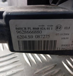 Optique avant principal gauche (feux)(phare) PEUGEOT 206 Photo n°3