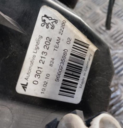 Optique avant principal droit (feux)(phare) PEUGEOT 407 Photo n°4