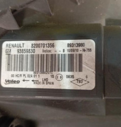 Optique avant principal droit (feux)(phare) RENAULT TRAFIC 2 Photo n°3