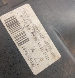 Optique avant principal droit (feux)(phare) CITROEN C8 Photo n°6