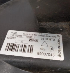 Optique avant principal gauche (feux)(phare) CITROEN C8 Photo n°1