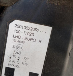 Optique avant principal droit (feux)(phare) RENAULT KANGOO 2 Photo n°3