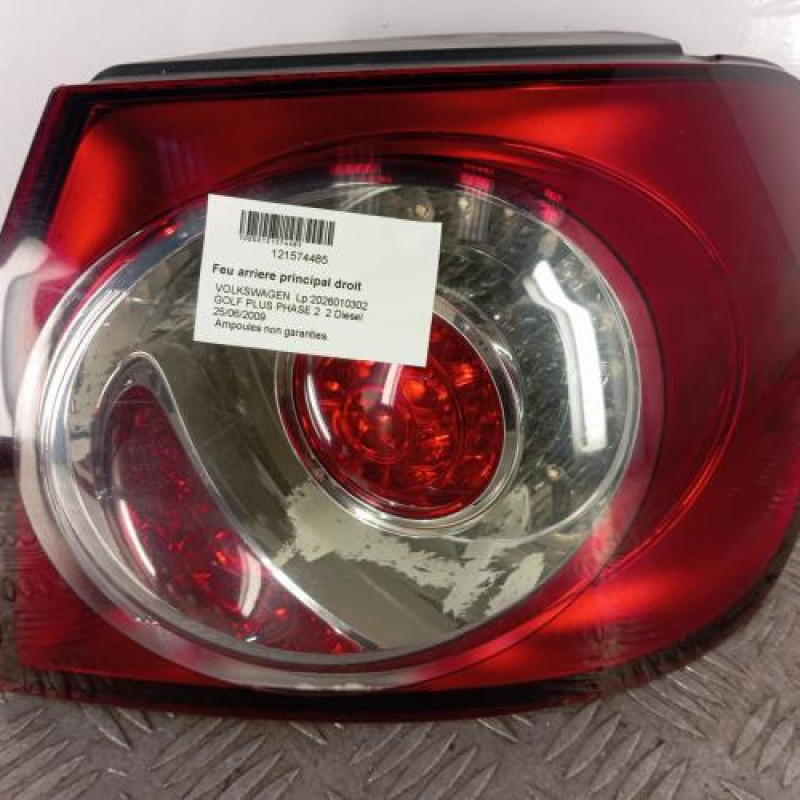 Feu arriere principal droit (feux) VOLKSWAGEN GOLF PLUS