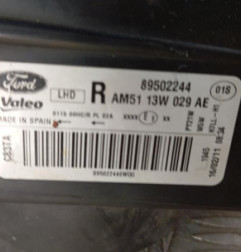 Optique avant principal droit (feux)(phare) FORD C-MAX 2 Photo n°4