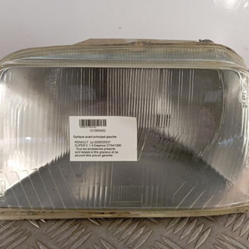 Optique avant principal gauche (feux)(phare) RENAULT SUPER 5