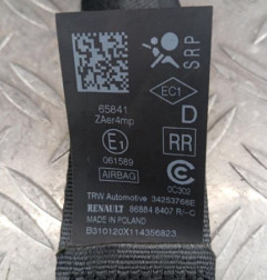 Ceinture avant droit RENAULT TWINGO 3 Photo n°5