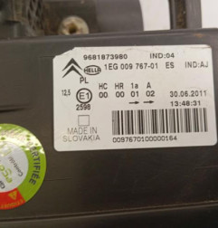 Optique avant principal gauche (feux)(phare) CITROEN C3 PICASSO Photo n°5