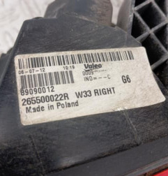 Feu arriere principal droit (feux) RENAULT WIND Photo n°3