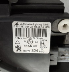 Optique avant principal gauche (feux)(phare) PEUGEOT 308 2 Photo n°8