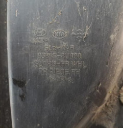 Pare boue avant droit KIA SPORTAGE 3 Photo n°3